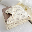 Axyaa Lightweight Double Gauze Quilt: Queen Size Soft Soya Fibre Comforter
