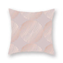 Axyaa Pink Gold Geometry Polyester Pillow Case 45*45cm Square