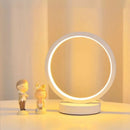Axyaa Circular LED Table Lamp - Nordic Style Wrought Iron - Three Tone Light