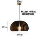 Axyaa Walnut Wood Chandelier Pendant Light for Bedroom & Dining Room