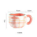 Axyaa Ceramic Mug: Irregular Pattern Coffee Cup for Creative Gifts