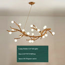 Axyaa Nordic Resin Iron Glass Pendant Chandelier