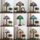 Stained Glass Desk Light Axyaa Brand – Retro Country Style Bedside Table Lamp
