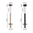 Axyaa Nordic Minimalist Black Long Line Pendant Lamp