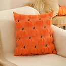 Axyaa Halloween Pumpkin Pillow Cover, 18x18 Inch Orange Cushion Case for Fall Home Decor
