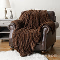 Axyaa Luxe Dual Sided Plush Faux Rabbit Fleece Throw Blanket