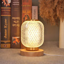 Axyaa Crystal LED Table Lamp with Touch Remote Control, Stepless Dimming
