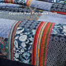 Axyaa Bohemian Paisley Patchwork Quilt Set Bedding