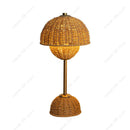 Axyaa Rattan Flower Bud Lamp USB DC Powered LED Desk Light