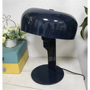 Axyaa White Iron Table Lamp: Postmodern Minimalist Nordic Design with Shiny Black E27 LED Bulb