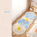 Axyaa Flower Pattern Bedroom Decor Dopamine Carpet - Plush, Fluffy & Washable Rug