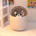 Axyaa Bear Desktop Organizer with Lid & Pen Holder - Cute & Multifunctional