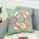 Axyaa Silk Pillowcases for Sofa Decor – Printed Cushion Cover Throw Pillows