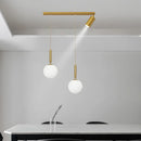 Axyaa Modern Glass Ball Chandeliers Lighting Pendant for Dining Room Bar Black