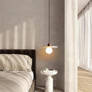 Axyaa Retro Yellow Travertine Stone Pendant Lamp for Bedroom and Restaurant
