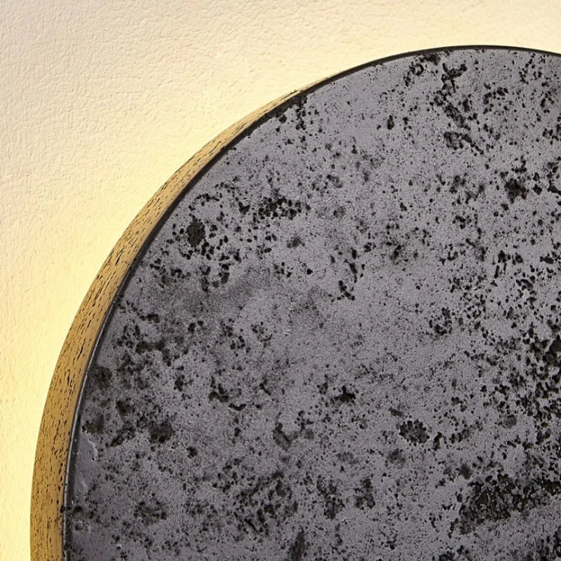 Axyaa LED Wall Lamps Black Travertine Nordic Minimalism Bathroom Mirror Lights
