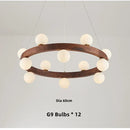 Axyaa Glass Ball LED Chandelier for Modern Decor Lighting