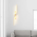 Axyaa Gold Minimalist Led Wall Sconce for Bedroom Living Room TV Sofa Background