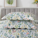Axyaa Wildflower Floral King Size Microfiber Quilt Set - Lightweight Retro Bed Cover