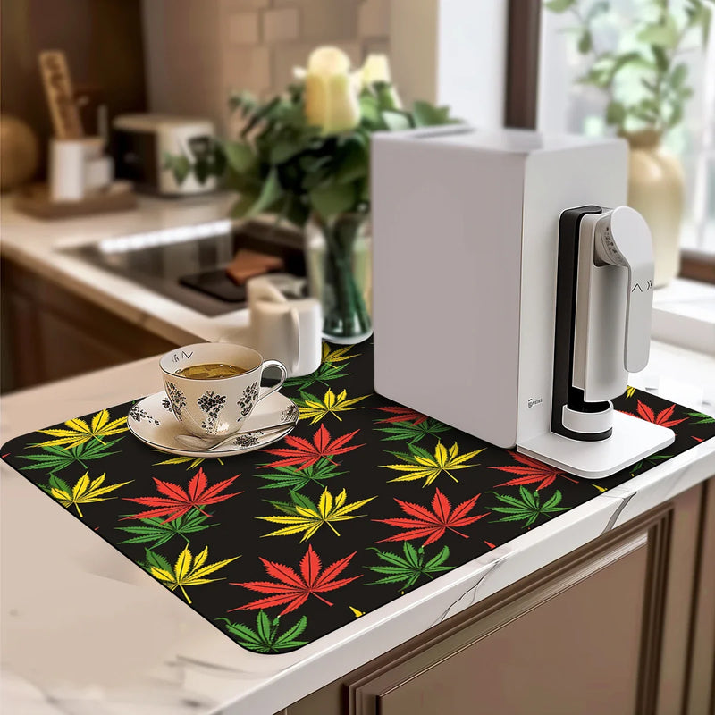 Axyaa Diatom Kitchen Drain Pads: Absorbent, Simple, Branded Bowls & Tableware Mat