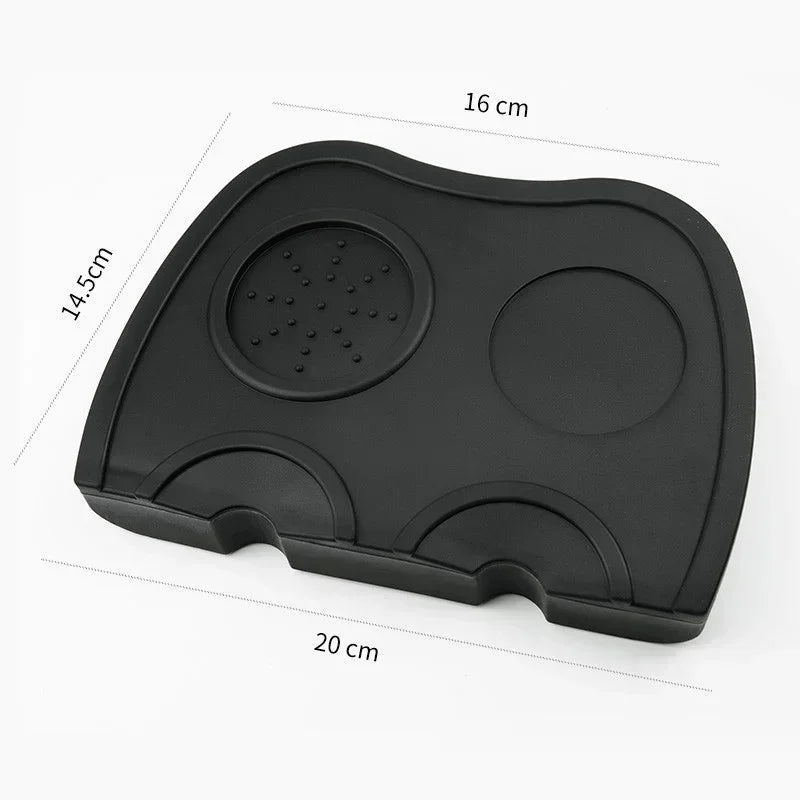Axyaa Silicone Coffee Tamper Mat for Espresso Tamping Corners