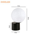 Axyaa Glass Ball Brass Table Lamp for Living Room Bedroom Study Bedside
