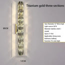 Axyaa Crystal LED Wall Sconce: Modern Luxury Home Lighting for Bedside, Foyer, Hotel Room
