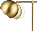 Axyaa Matte Brass Molly Desk Lamp with LED Bulb and On/Off Switch