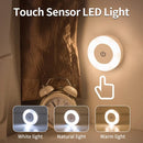 Axyaa Touch Sensor LED Cabinet Light 3 Colors Dimming Rechargeable Night Lamp