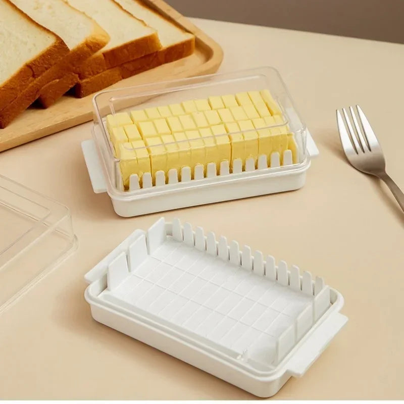Axyaa Butter Cheese Cutter & Storage Box with Lid for Fresh Keeping in Refrigerator