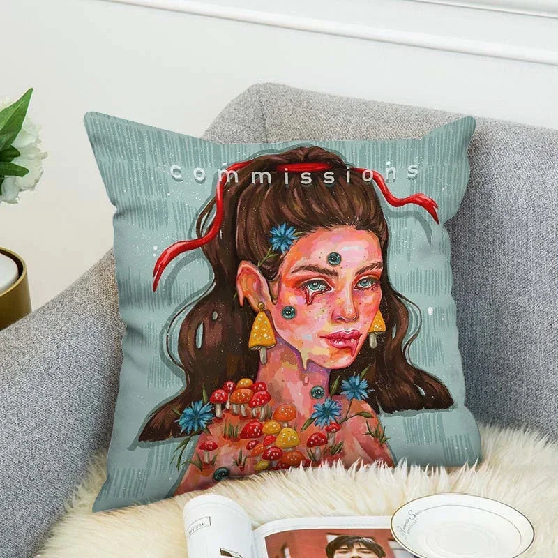 Axyaa Anime Decorative Pillow Covers for Home Decor - Cushion Cover Collection