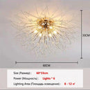 Axyaa Spark Ball Crystal LED Chandelier - Spherical Firework Pendant Light