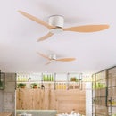 Axyaa Large Retro Ceiling Fan for Living Room - Simple Design Electric Ceiling Lamp