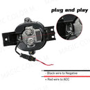 Axyaa LED Fog Lamps with Angel Eye Lights for Dodge Ram 1500 2002-2008, Durango 2004-2006