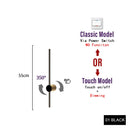 Axyaa LED Wall Lamp 350° Rotation Modern Wall Light, Touch Switch, Adjustable Gold