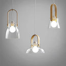 Axyaa Nordic Glass LED Chandelier for Dining, Bedroom, Coffee Shop, and Bar