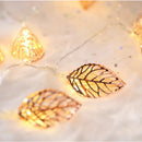 Axyaa LED Garland Light String Leaves Style for Christmas Valentine's Day Decor