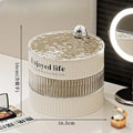Axyaa Jewelry Box Organizer | Multi-layer Rotating Storage for Earrings & Necklaces