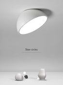 Axyaa LED Semicircular Ceiling Lights for Balcony Bedroom Entrance Creative Lighting Fixtures