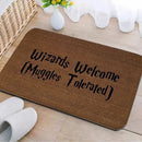 Axyaa Wizard Muggle Entrance Mat: Non-Slip Absorbent Hallway Carpet