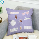 Axyaa Short Plush 45*45 Pillowcase Set for Home Décor and Comfort
