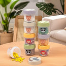 Axyaa Portable Pill Box: Clear Sealed Medicine Organizer, Large Capacity Dispenser