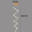Axyaa Staircase Chandeliers: Modern LED Pendant Light Lamps for Living Room and Indoor Lighting