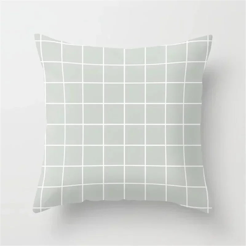 Axyaa Geometric Plaids Cushion Cover Pillowcase 45*45cm