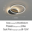 Axyaa LED Ceiling Lamp with Remote Dimming for Modern Home Decor