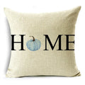 Big Blue Pumpkin Bike White Pillowcase Set for Home Decor - Axyaa