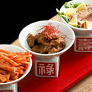 Axyaa Chinese Ceramic Bowl Set with Four Grids for Creative Hotel Dining