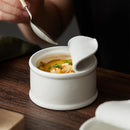 Axyaa Ceramic Dessert Bowl Set with Saucer Plate for Hotel Restaurant