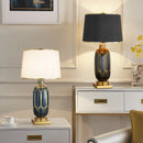 Axyaa Ceramic Floor Lamp: European Retro Table Lamp for Living Room, Bedroom, and Home Decoration