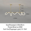Axyaa Nordic LED Chandelier for Home Decor - Luminous Pendant Lighting